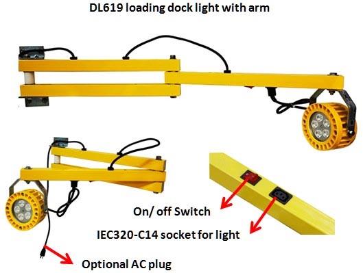 مصباح رصيف LED الصناعي عالي الكثافة 30W IP67 للصيانة المائية للمستودعات ومحطات شحن الشاحنات 5