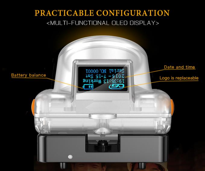 مصباح التعدين الصناعي 3.7 فولت LED ¥ 15000Lux مضاد للماء ومصابيح القفص القابلة لإعادة الشحن للاستخدام تحت الأرض 4