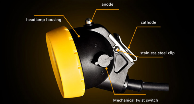 مصباح عامل منجم LED KL5LMC فائق السطوع قابل لإعادة الشحن IP68 مقاوم للماء محمول للتعدين تحت الأرض 1