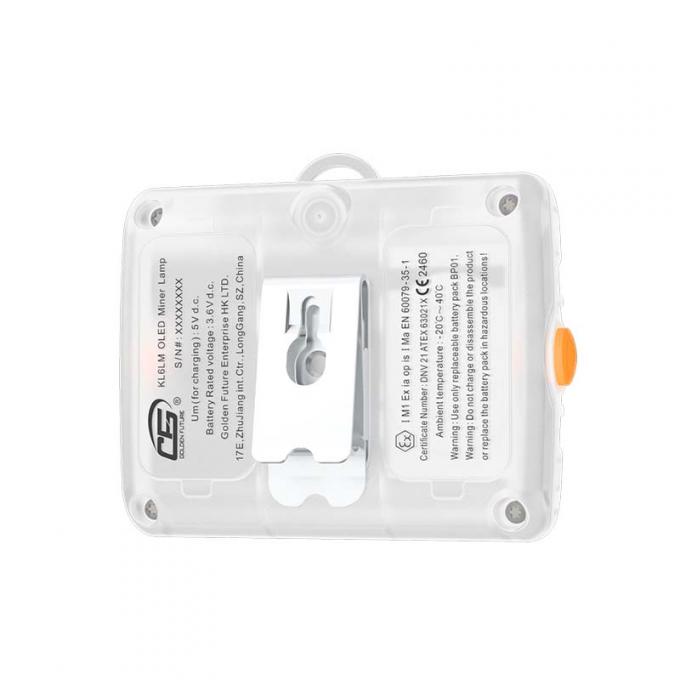 KL6LM مصباح فرعي ضد الانفجار للتعدين ATEX معتمد 15000 Lux LED تصميم بدون سلك 3