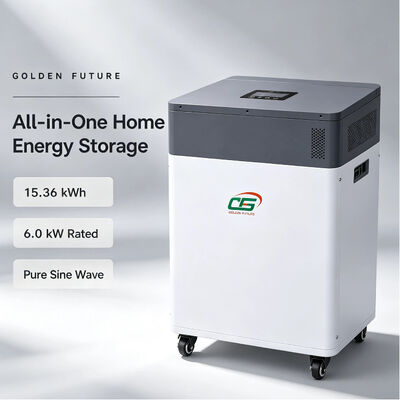 بيع بالجملة 6kW 51.2V 15KWH LiFePO4 All-in-One Inverter الشمسية الهجينة مع بطارية تخزين الطاقة للطاقة الاحتياطية المنزلية